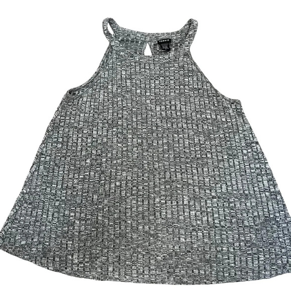 Torrid High Neck Ribbed Tank Top Gray Size 2X - Picture 1 of 6